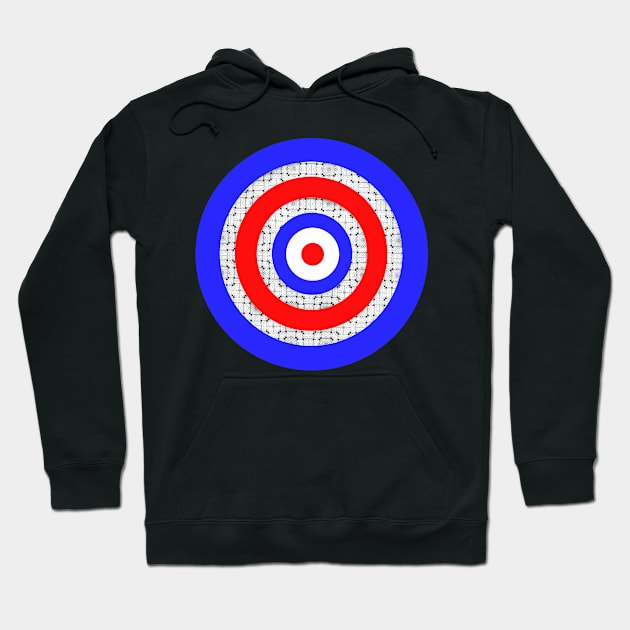 Retro Classic Mod Target Symbol Hoodie by PlanetMonkey